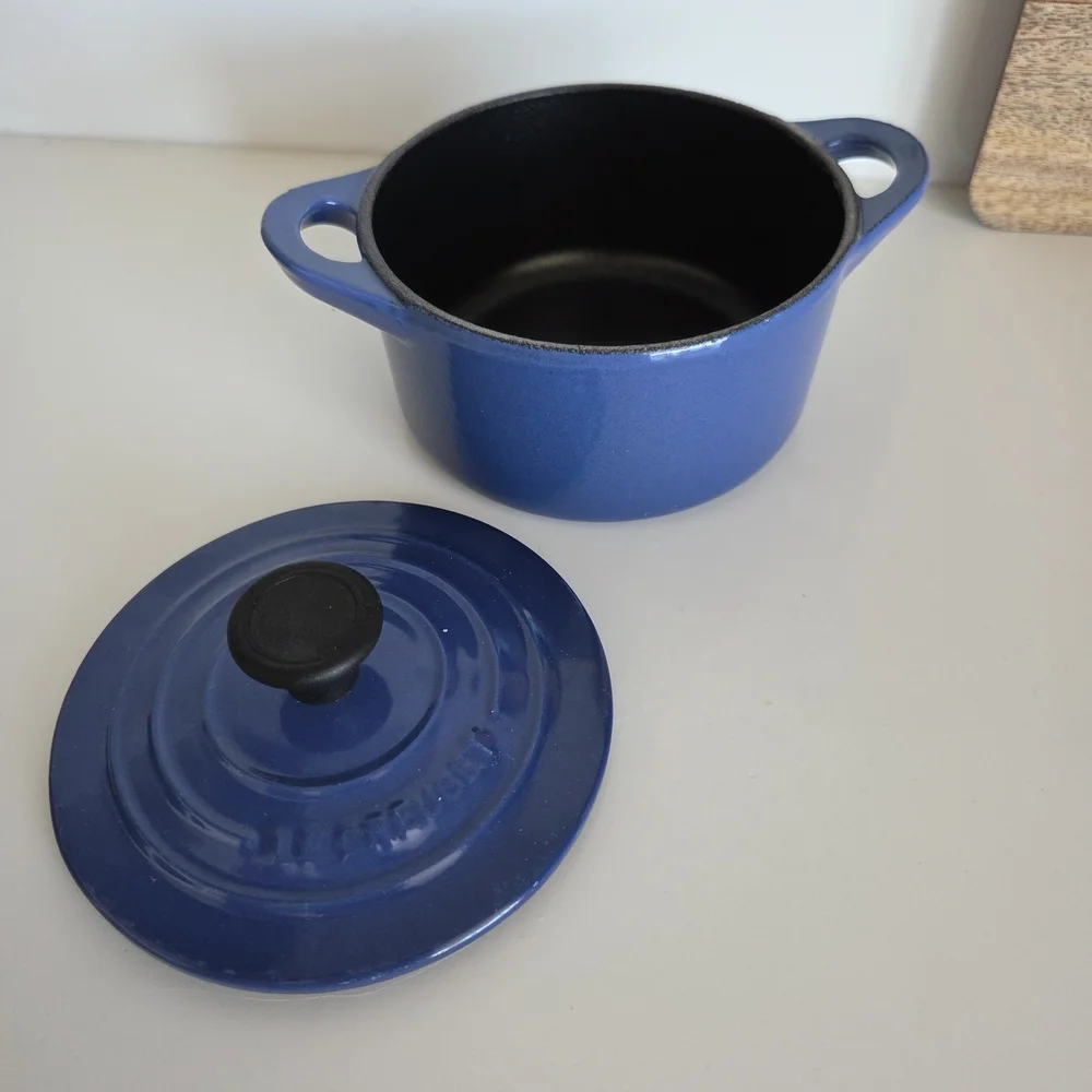 Le CREUSET Blue Cast Iron Mini Cocotte - Picture 5 of 6